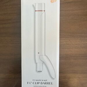 T3 White Clip Barrel Curling Iron 1.25” NWT